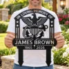 Custom Us Navy Metal Stake Sign Personalized Military Garden Yard Decor Gift Custom US Navy metal stake sign personalized with name and service details, military garden yard decor gift for Navy veterans, sailors and families.