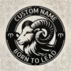 Custom Aries Metal Art Sign Personalized Zodiac Wall Decor Astrology Gift Custom Aries metal art sign with personalized name, Aries zodiac symbol and astrology design, perfect for wall decor, birthday gifts and horoscope lovers.