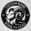 Custom Aries Metal Art Sign Personalized Zodiac Wall Decor Astrology Gift Custom Aries metal art sign with personalized name, Aries zodiac symbol and astrology design, perfect for wall decor, birthday gifts and horoscope lovers.