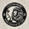 Custom Leo Metal Sign Personalized Zodiac Wall Art Astrology Birthday Gift Custom Leo metal sign with personalized name, Leo zodiac symbol and astrology design, perfect for birthday gifts, wall decor and horoscope lovers.
