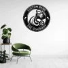 Custom Aquarius Metal Sign Personalized Zodiac Wall Art Astrology Birthday Gift Custom Aquarius metal sign with personalized name, Aquarius zodiac symbol and astrology design, perfect for birthday gifts, wall decor and horoscope lovers.