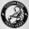 Custom Scorpio Metal Sign Personalized Zodiac Horoscope Wall Art Astrology Gift Custom Scorpio metal sign with personalized name, zodiac horoscope design, astrology wall art, Scorpio decor, personalized birthday gift.