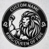 Custom Leo Metal Sign Personalized Zodiac Wall Art Astrology Birthday Gift Custom Leo metal sign with personalized name, Leo zodiac symbol and astrology design, perfect for birthday gifts, wall decor and horoscope lovers.