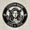 Custom Virgo Metal Sign Personalized Zodiac Wall Decor Astrology Gift Custom Virgo metal sign with personalized name, Virgo zodiac symbol and astrology design, perfect for wall decor, birthday gifts and horoscope lovers.