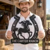 Custom Horse Horseshoe Metal Sign Personalized Ranch Equestrian Wall Decor Custom horse horseshoe metal sign with personalized ranch or stable name, equestrian wall decor for horse lovers, riders, barns, ranches and tack rooms.