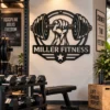 Custom Weightlifting Metal Sign Personalized Gym Wall Art Fitness Fan Gift Custom weightlifting metal sign with personalized name or gym text, fitness wall art and workout decor gift for weightlifters, bodybuilders and gym lovers.