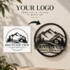 Personalized Business Logo Metal Sign Custom Metal Sign Decor Personalized business logo metal sign with custom company name, text and design, metal wall art for offices, storefronts, shops and business decor.
