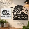 Personalized Business Logo Metal Sign Custom Metal Sign Decor Personalized business logo metal sign with custom company name, text and design, metal wall art for offices, storefronts, shops and business decor.