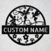Custom Fairies Metal Sign Personalized Fairy Garden Wall Art Magical Gift Custom fairies metal sign with personalized name or message. Fairy garden wall art and magical décor for garden lovers, children, fantasy fans, and unique gifts.
