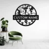 Custom Fairies Metal Sign Personalized Fairy Garden Wall Art Magical Gift Custom fairies metal sign with personalized name or message. Fairy garden wall art and magical décor for garden lovers, children, fantasy fans, and unique gifts.
