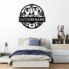 Custom Happy Penguins Metal Sign Personalized Penguin Wall Art Decor Gift Custom happy penguins metal sign with personalized name, playful penguin wall art and decor, perfect for children’s rooms, animal lovers and unique gifts.