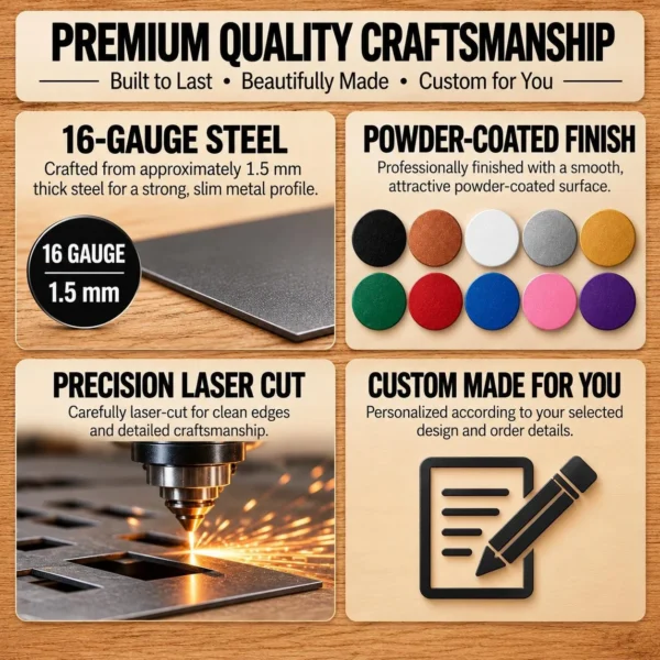 Custom Bottle Cap Metal Sign Personalized Bar Pub Man Cave Wall Decor Custom bottle cap metal sign personalized with bar or family name, unique metal wall decor for home bars, pubs, man caves, garages and game rooms.