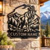 Custom Goat Metal Sign Personalized Name Farmhouse Wall Art Animal Decor Gift Custom goat metal sign in 16 gauge steel with personalized name for farmhouse wall decor, barn, ranch, garden, and goat lover gift art.