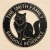 Custom Ragdoll Cat Metal Sign Personalized Pet Lover Wall Art Decor Custom Ragdoll cat metal sign personalized with cat name, Ragdoll silhouette wall art decor for cat lovers, pet owners, bedrooms, living rooms and gifts.