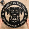Custom Rottweiler Dog Metal Sign Personalized Pet Name Wall Decor Personalized Rottweiler dog metal sign with custom pet name, perfect for dog lovers, pet-themed wall decor, homes, kennels, and outdoor spaces.