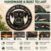 Custom Rottweiler Dog Metal Sign Personalized Pet Name Wall Decor Personalized Rottweiler dog metal sign with custom pet name, perfect for dog lovers, pet-themed wall decor, homes, kennels, and outdoor spaces.