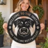 Custom Rottweiler Dog Metal Sign Personalized Pet Name Wall Decor Personalized Rottweiler dog metal sign with custom pet name, perfect for dog lovers, pet-themed wall decor, homes, kennels, and outdoor spaces.