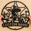 Custom Sheriff Metal Sign Personalized Western Cowboy Ranch Wall Decor Custom sheriff metal sign personalized with name or ranch text, Western cowboy wall decor for ranches, barns, cabins, saloons and Old West-themed homes.