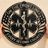 Personalized Emt Metal Art Sign Custom Paramedic Gift Decor Personalized EMT Metal Art Sign in 16 gauge steel for paramedic decor, custom emergency medical technician plaque and first responder gift.