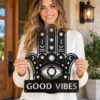 Personalized Hamsa Hand Metal Sign Hand Of Fatima Wall Art Personalized Hamsa Hand metal sign in 16 gauge steel for spiritual wall decor, Hand of Fatima home plaque for protection, housewarming gift art.