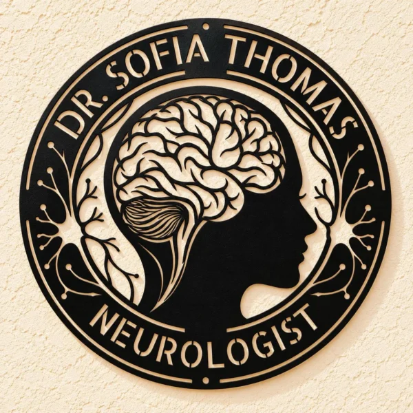 Personalized Neurologist Metal Sign Custom Medical Office Wall Decor Personalized neurologist metal sign made from 16 gauge steel, custom medical office wall decor for doctors and clinics.